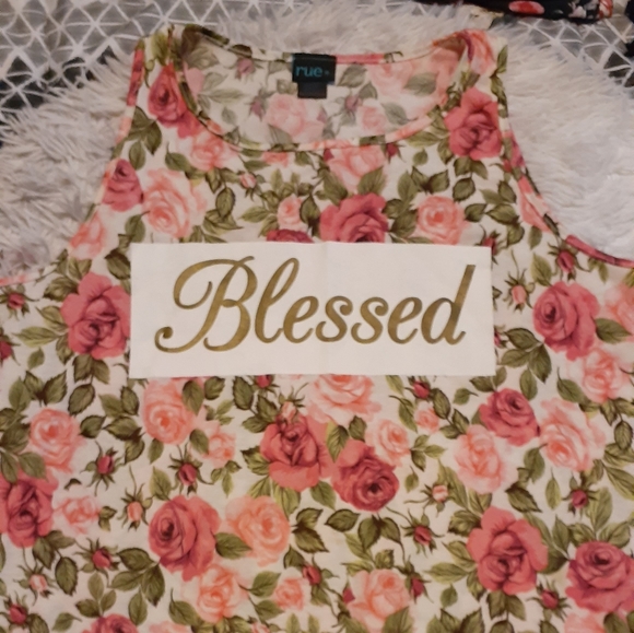 Blessed Floral Tanktop - Picture 1 of 3